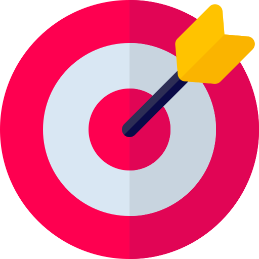 goal - drmanumadan.com Target with an arrow hitting the bullseye, symbolizing reaching a goal or precision.